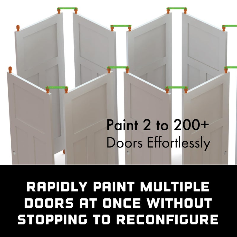 Erecta-Rack Door Stands For Painting Interior or Exterior Doors  Paint Rack Brackets Drying System  For 10 Full-Size Doors  Space Saving  Portable For Pro Painters  Contractors - Image 4